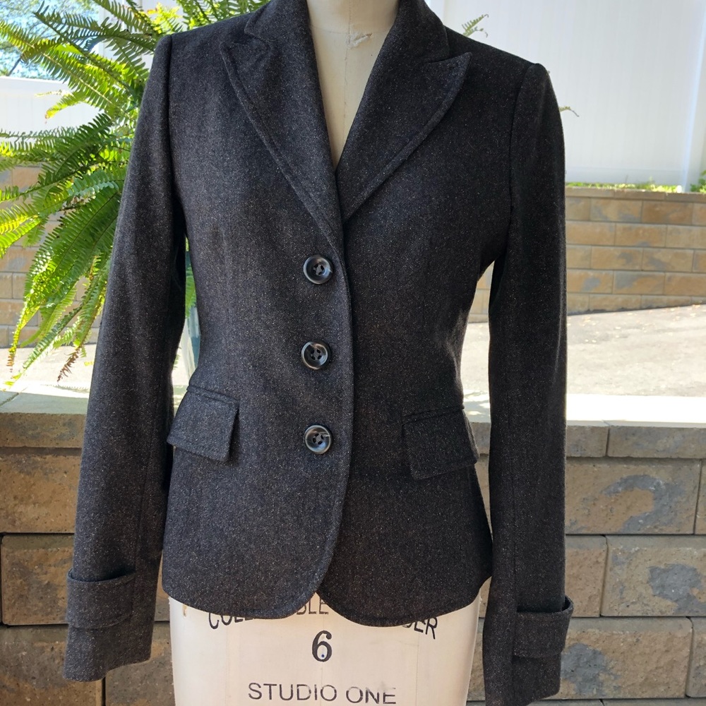 United colors of Benetton brown tweed blazer